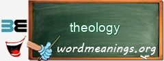 WordMeaning blackboard for theology